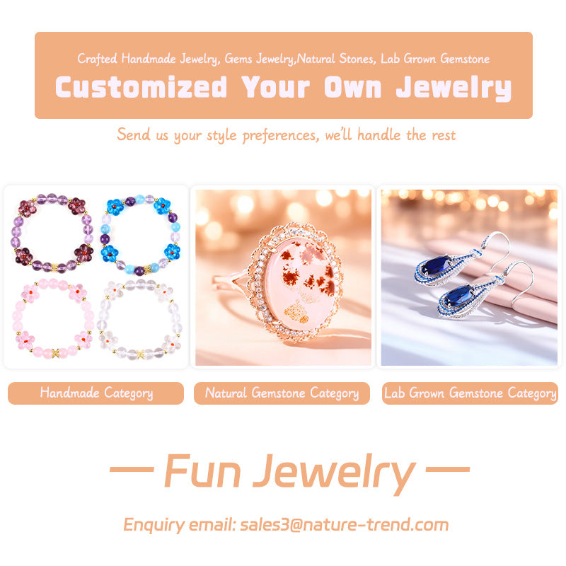 【Customize Your Own Jewelry】Choose your favoriate color and bead size to customize jewelry as per your idea